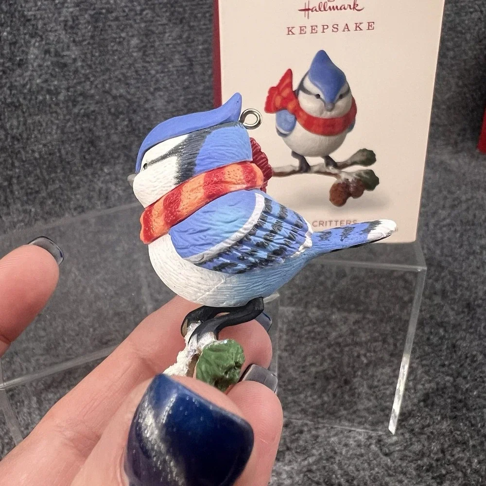 2018 Hallmark Keepsake Ornament Cozy Critters #2 Blue Jay New QX9433